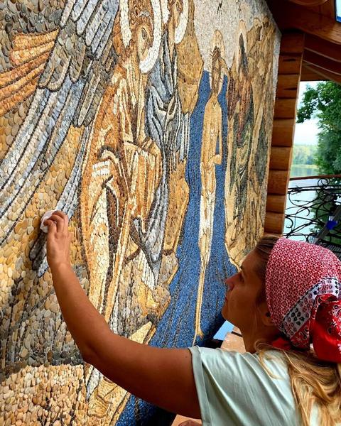 Новую мозаику создали в Раифском монастыре около Казани Новую мозаику создали в Раифском монастыре около Казани