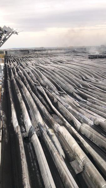 Рабочие строящегося промпарка компании «Технология НК» пытались потушить огонь сами