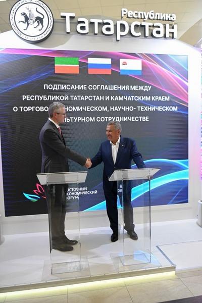 Рустам Минниханов встретился с губернатором Камчатского края Владимиром Солодовым