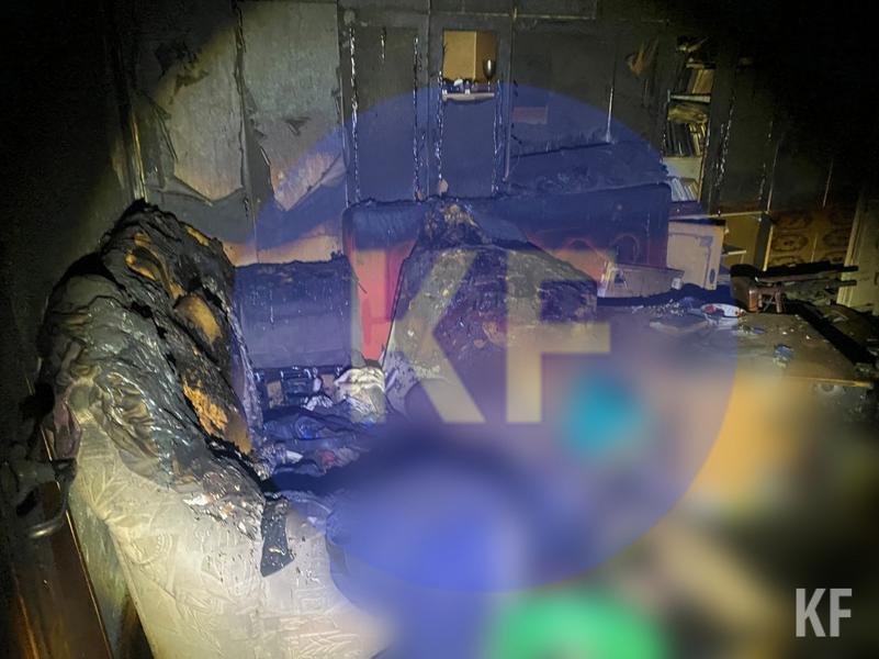 В Нижнекамске при тушении пожара в квартире огнеборцы нашли тело мужчины