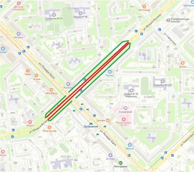 В Казани ограничат движение из-за строительства станции метро «Фучика»