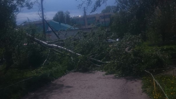 Ураган оставил Чистополь без электричества и воды