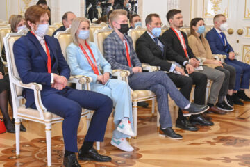 Атлеты встретились с президентом Рустамом Миннихановым.