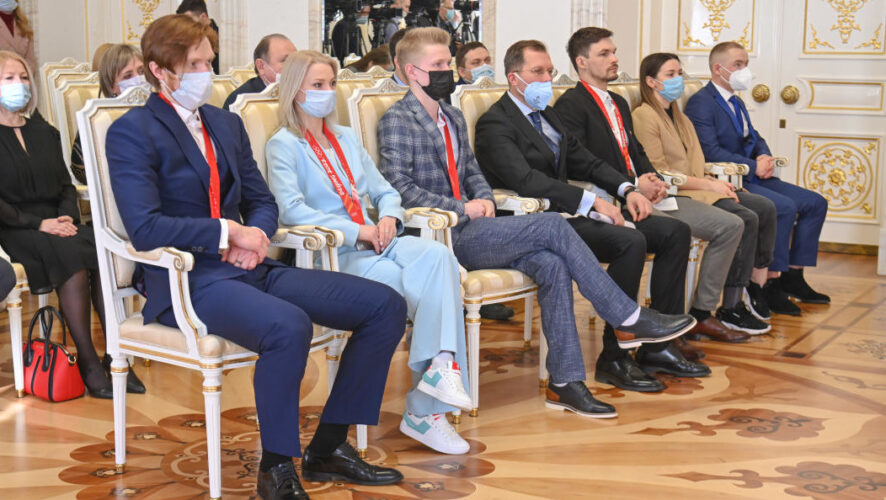 Атлеты встретились с президентом Рустамом Миннихановым.