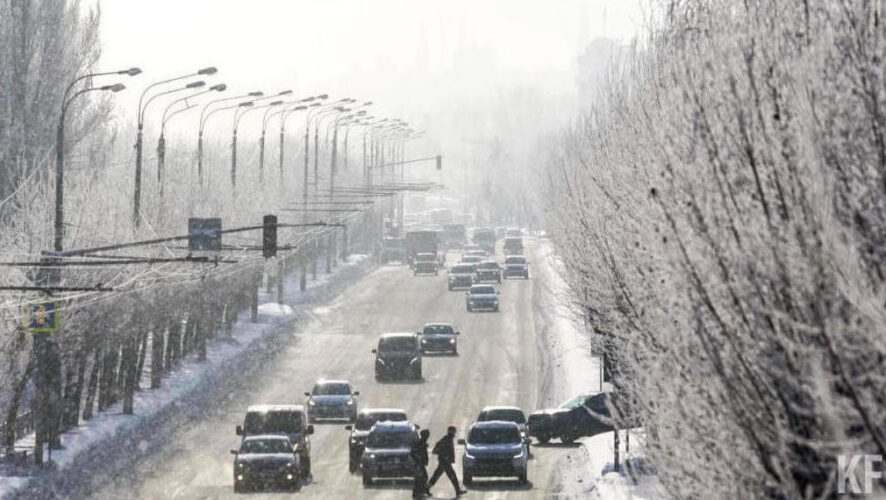 По республике в ночь на 15 февраля ожидается 7-12 градусов ниже нуля.