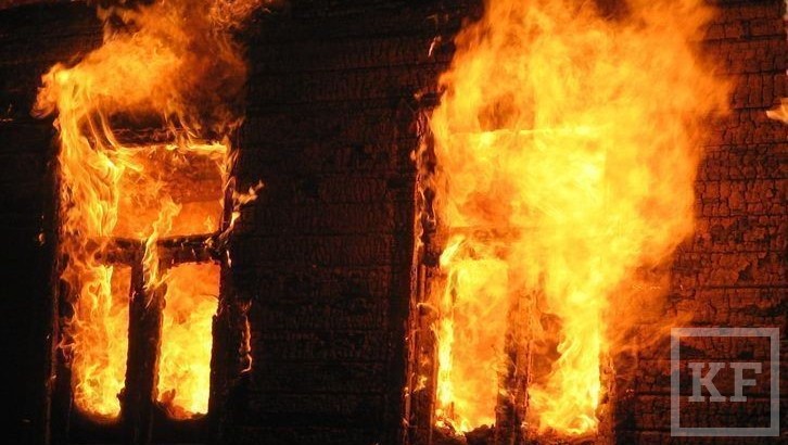 Частный дом загорелся в селе Малые Атряси Тетюшского района
