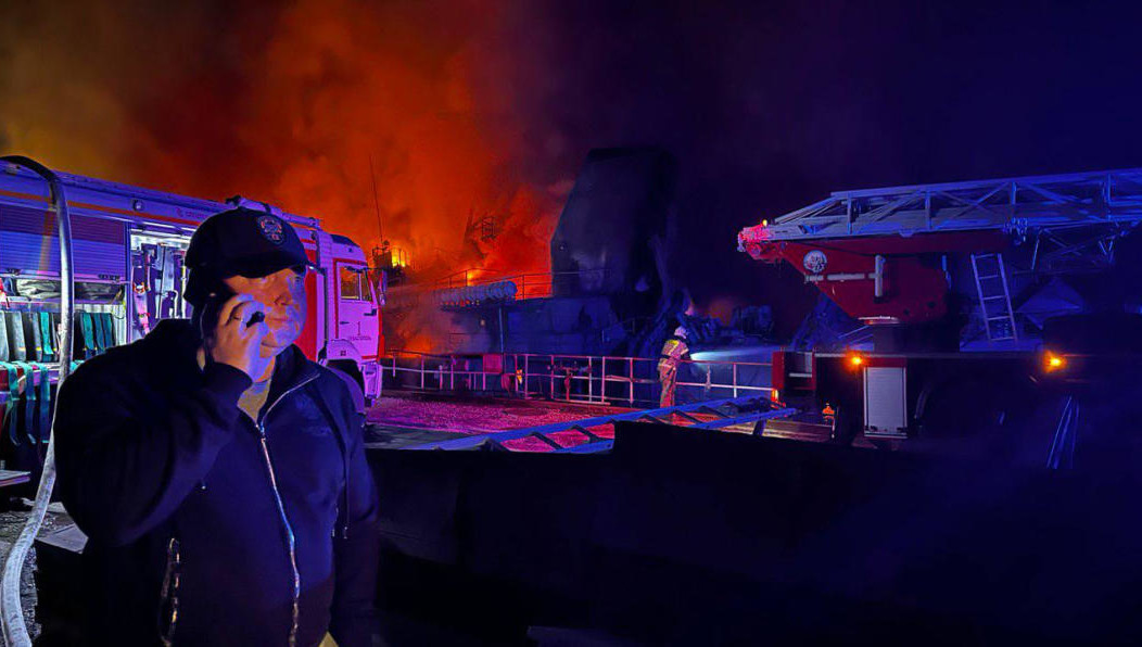 Удар пришёлся по негражданскому объекту.