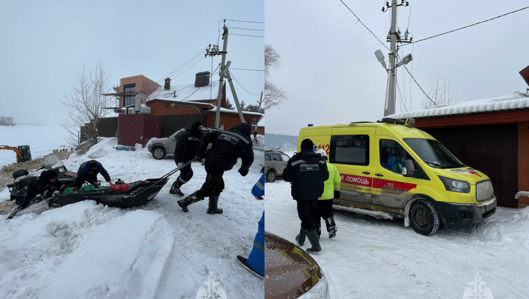 Скорая помощь не могла добраться до татарстанца.