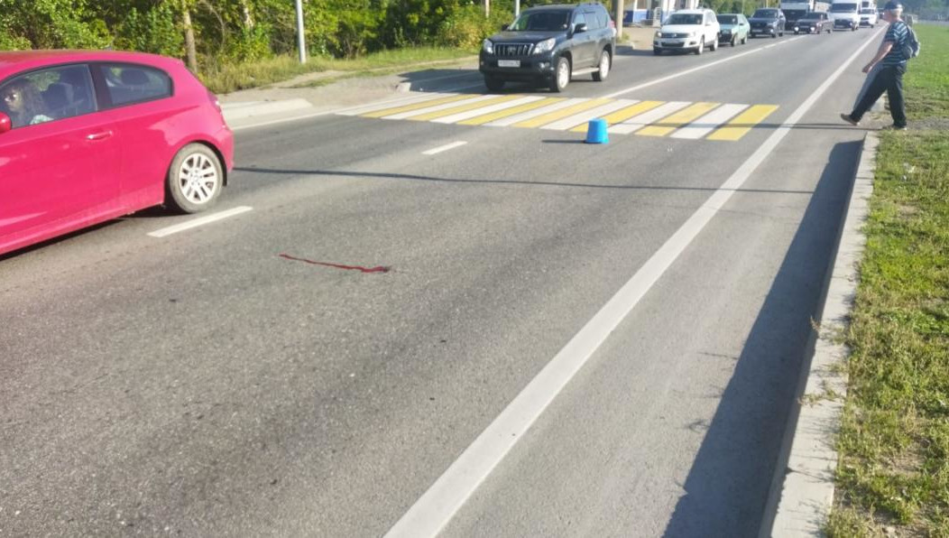 Авария произошла на «зебре».