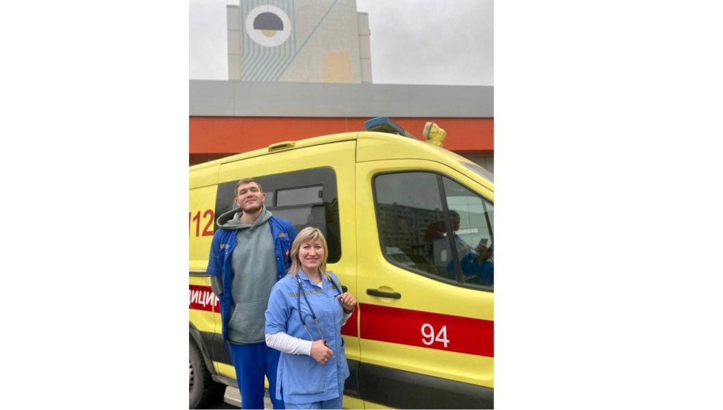 Во время транспортировки пациента в больницу