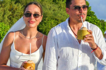 Нападающий омского &laquo;Авангарда&raquo; Наиль Якупов женился на уроженке Украины Екатерине Загребельной.