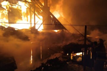 Пожар произошел в Лениногорском районе