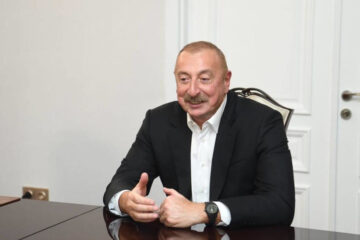 Раис РТ встретился в Баку с главой республики.