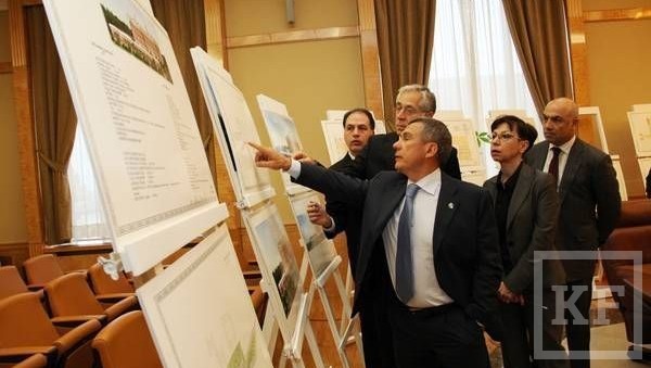 Проект реконструкции здания бывшей Шамовской больницы в Казани представили сегодня президенту Татарстана Рустаму Минниханову