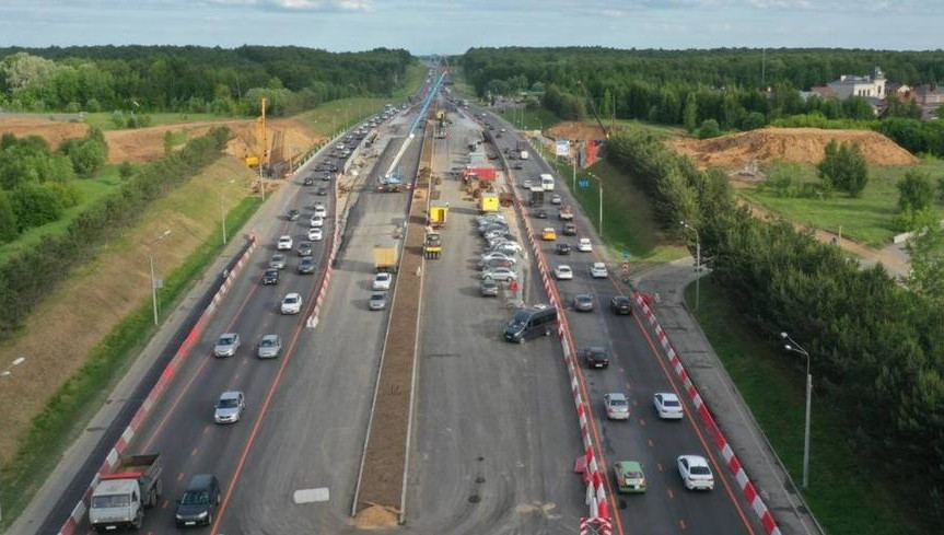 Путепровод тоннельного типа строится в Казани на участке протяженностью 1050 метров.