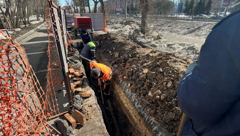 Сейчас работы проводятся на участке улицы Ямашева.