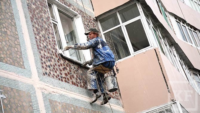 Запланированный на 2015 год капитальный ремонт жилых домов в Казани завершен на 80%