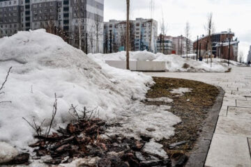 В столице Татарстана высота снежного покрова с каждым годом растет.