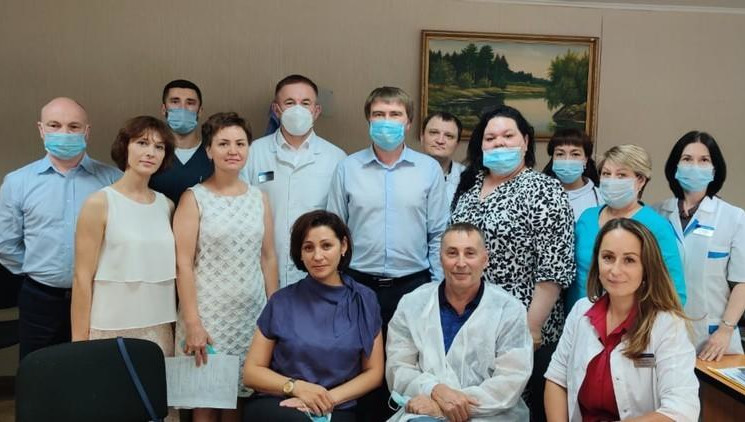 В автоград съехались специалисты ГКБ№7 и РКОБ.