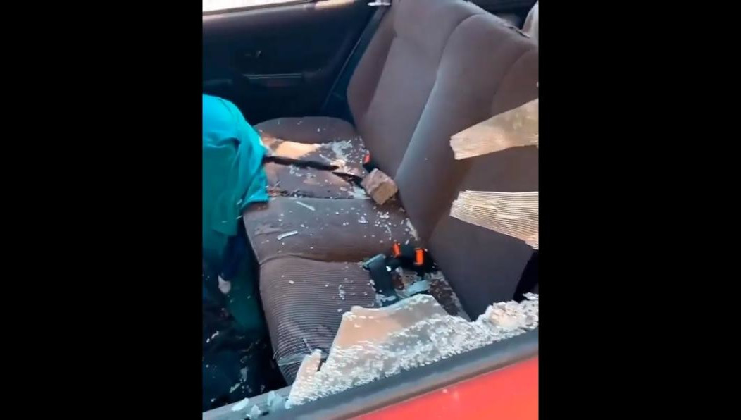 Последствия погрома сняли на видео.