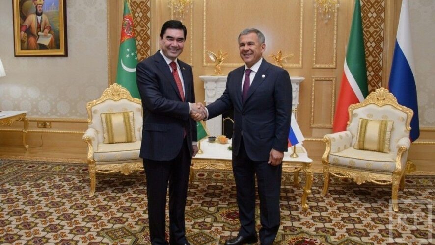 Глава Татарстана Рустам Минниханов в Ашхабаде встретился с президентом Туркменистана Гурбангулы Бердымухамедовым