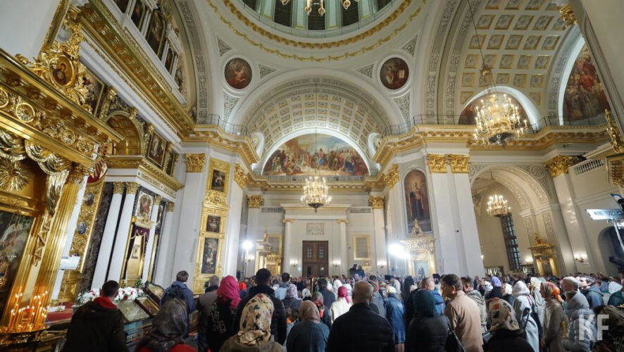 Божественную литургию в храме возглавит митрополит Казанский и Татарстанский&nbsp;Кирилл.