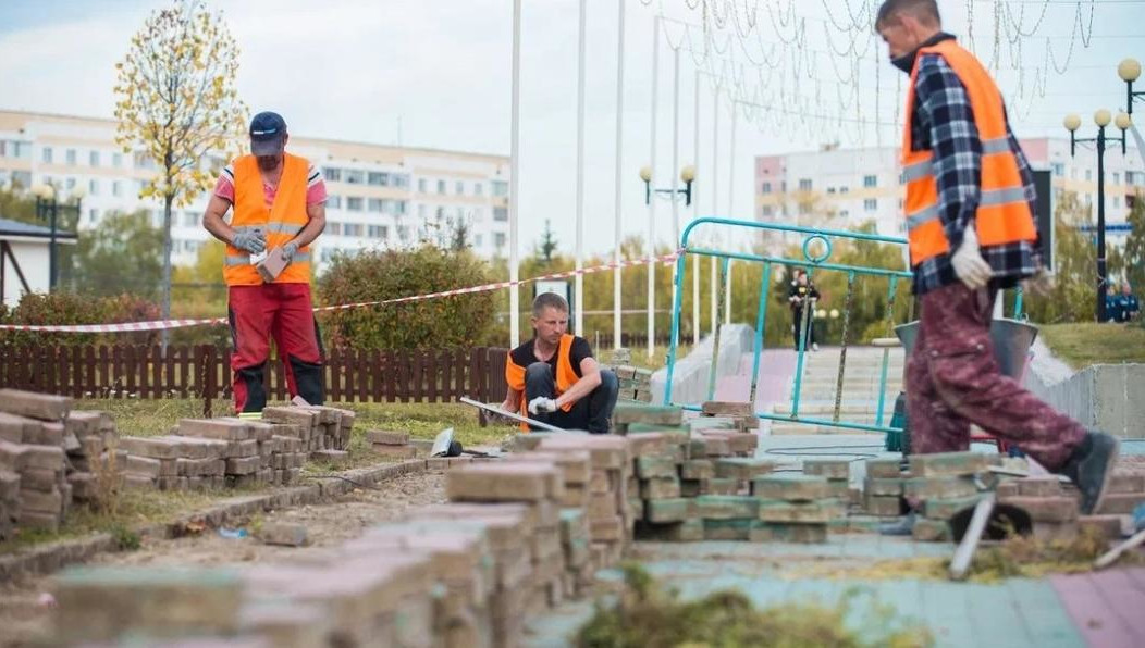 Общественное пространство приводят в порядок.