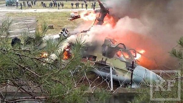 Сегодня 29 октября в Москве упал вертолёт.
