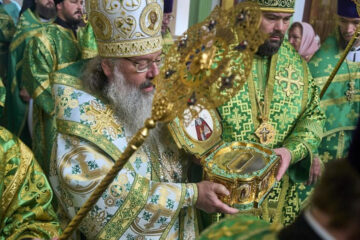 В Казань привезли мощи преподобного Сергия Радонежского.