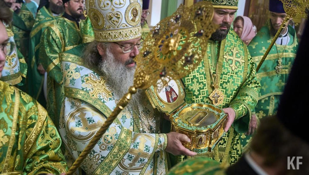 В Казань привезли мощи преподобного Сергия Радонежского.