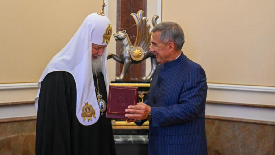 Предстоятель РПЦ прибыл в Казань 21 июля на&nbsp;освящение собора Казанской иконы Божией Матери.