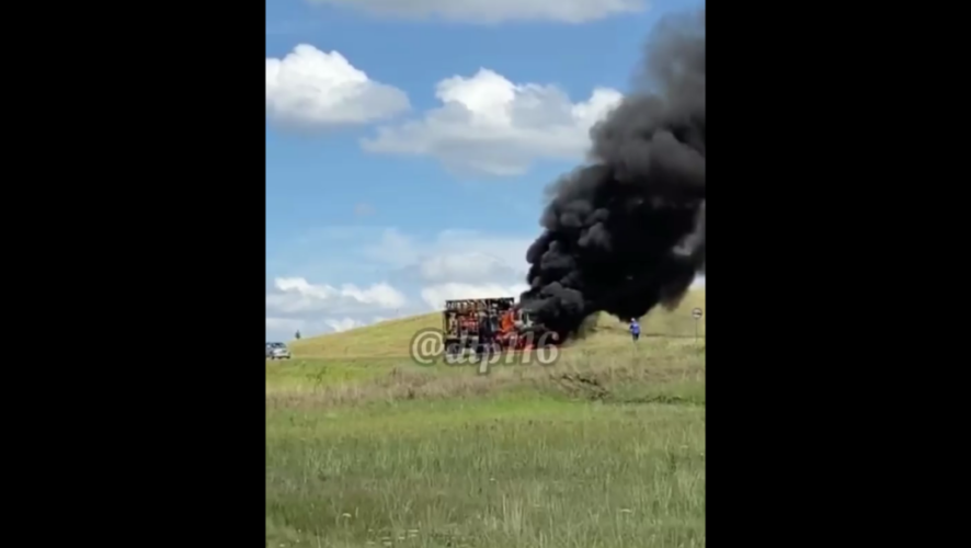 От машины ничего не осталось.