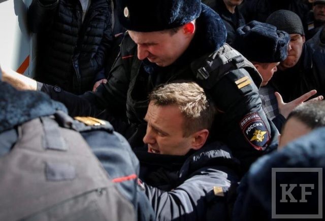 после его появления на несанкционированном митинге в Москве