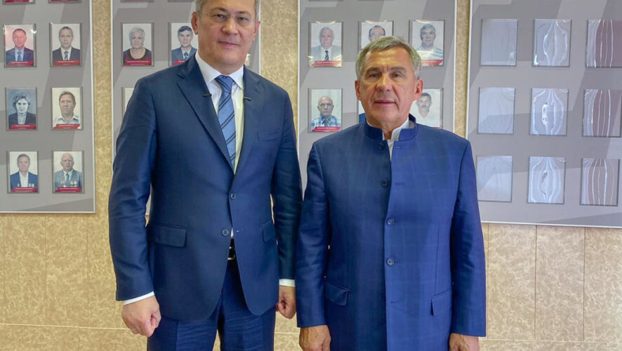 Встреча прошла в рамках рабочей поездки президента Татарстана.