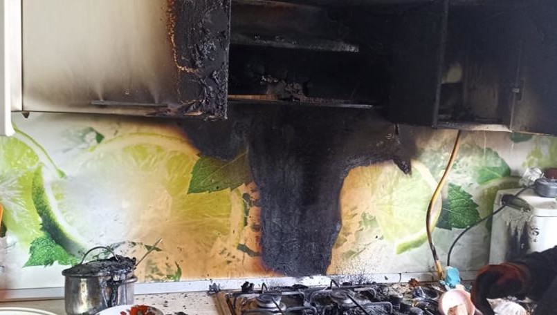 Пожар произошел на кухне одной из квартир.