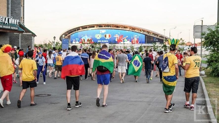 Свободных мест не было на играх Франция-Аргентина и Бразилия-Бельгия.