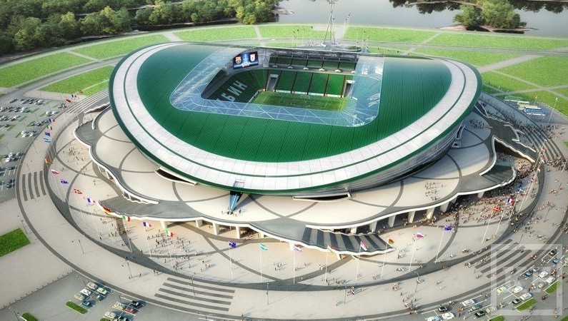 Первый футбольный матч на стадионе «Казань-Арена»