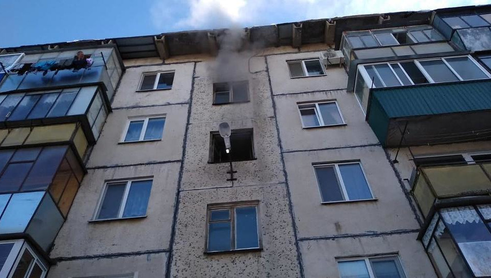 Возгорание произошло на кухне.