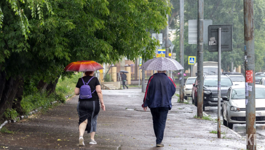 В нескольких районах будут дождь и гроза.
