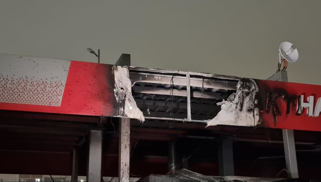 Помещение полностью сгорело