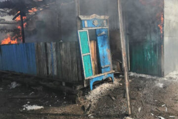 Пожар случился в селе Новое Надырово.