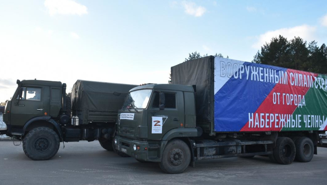 В составе груза одежда