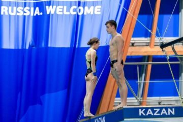 В Казани продолжается четвертый этап Мировой серии по прыжкам в воду
