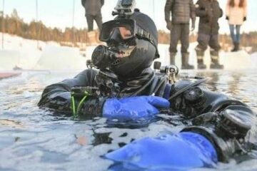 Аквалангисты татарстанского отделения Русского географического общества провели шесть часов в ледяной воде озера Изумрудное в Казани. Это погружение стало подготовкой к мировому рекорду