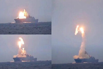 Ракета прямым попаданием успешно поразила морскую цель на расстоянии 450 км в Баренцевом море.