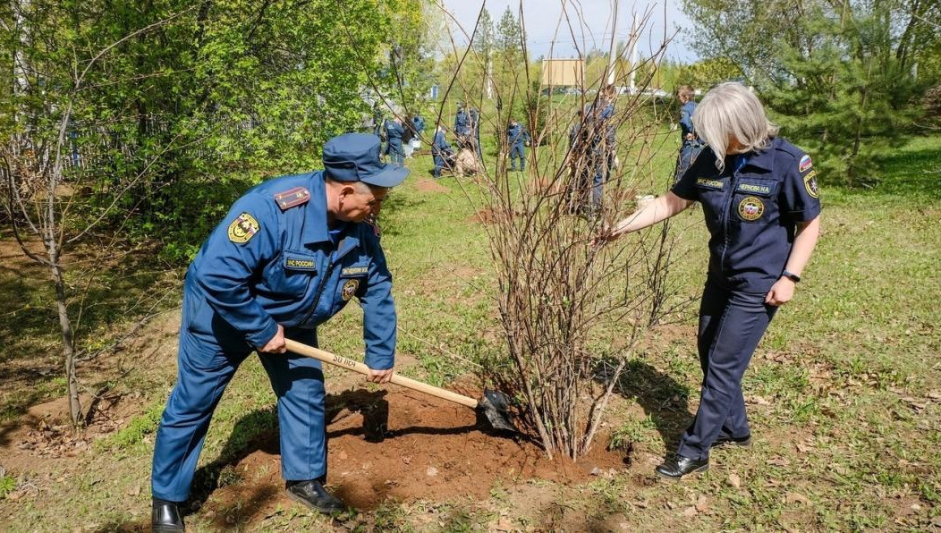 Пожарные в Нижнекамске создали «Сад Памяти»
