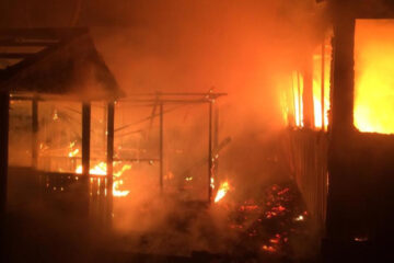 Пожар произошел на улице Гаврилова.