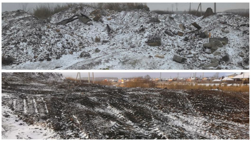 Площадь захламления составила 130 квадратных метров.