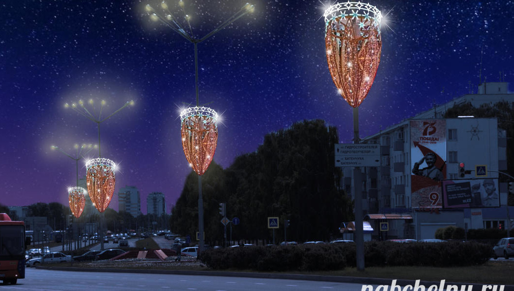 Новогоднее оформление в автограде затронет кольцевые развязки и мостовые переходы.