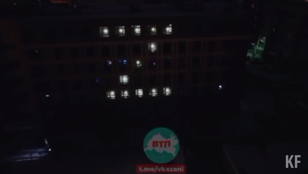 На фасаде здания появился символ в виде буквы «Z».